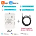 20A Smart WiFi Temperature Humidity Monitoring Switch TYTHE-D1 with Remote Control Real-Time Monitoring Comprehensive Record Keeping AC 85-250V High Current Compatibility Ideal for Smart Home Automation