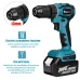 Power Tool Set Electric Wrench 125mm Angle Grinder 13mm Electric Drill Rotary Hammer Compatible with Mak Batteries High Torque Adjustable Speed Suitable for Construction and Maintenance All-Inclusive Tool Set