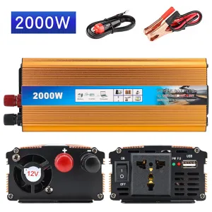 12V/24V to 220V 500W / 1000W / 1500W / 2000W Peak Power Home Car Outdoor Modified Sine Wave Inverter Car Power Inverter