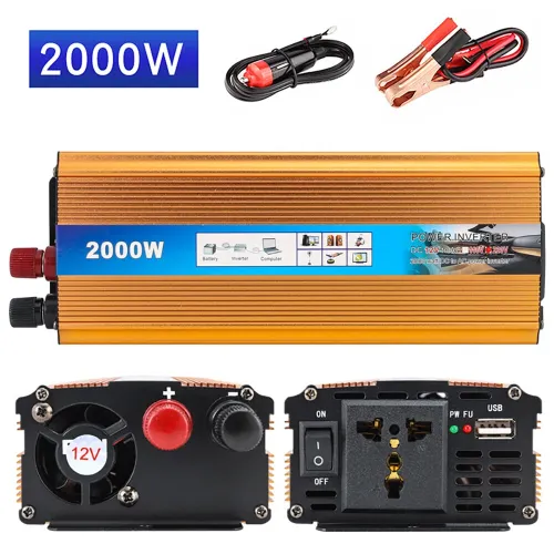 12V/24V to 220V 500W / 1000W / 1500W / 2000W Peak Power Home Car Outdoor Modified Sine Wave Inverter Car Power Inverter