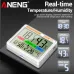 ANENG AP01 Thermohygrometer Clock with Backlit LCD Display Real-Time Temperature and Humidity Monitor Built-in Alarm and Calendar Type-C Charging