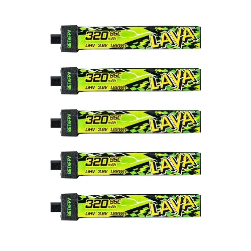 BETAFPV LAVA II 3.8V 280mAh / 320mAh / 480mAh / 580mAh / 680mAh 95C 1S LiHV Battery BT2.0 Connector for Air65 Meteor65 Pro Meteor75 Pro RC Quadcopter