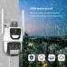 Guudgo 6MP Dual Lens Wireless Security Camera 360 Panoramic View AI Human Detect Color Night Vision Motion Alert IP66 Waterproof Surveillance Outdoors CCTV Cameras