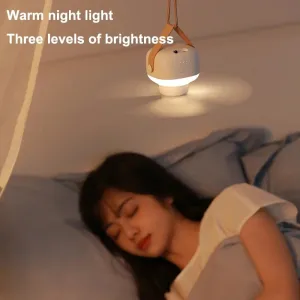 Portable Ceiling Fan 7200mAh Cooling Fan Outdoor Camping Fan Tent Ventilator Cooler Rechargeable Electric Fan Night Light with Remote Control