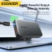 [GaN Tech] ESSAGER ES-CD46 65W 2-Port USB PD Charger USB-A+Type-C PD3.0/2.0 QC4.0 FCP SCP DCP AFC PPS iP2.4A Fast Charging Wall Charger Adapter EU Plug US Plug for iPhone 16 16 Pro 15 14 13 Pro Max for Xiaomi 15pro for Samsung Galaxy Z Flip6