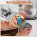 8pcs Sanding Sponges Assorted Grits 60 80 120 220 Washable Reusable Sandpaper Blocks for Woodworking Furniture Metal Drywall Polishing
