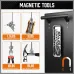 5-Piece Magnetic Pickup Tools Set Telescoping Rust-Proof 15LB 10LB 3LB 1.5LB Magnet Sticks Tray for Mechanics Automotive DIY Gifts