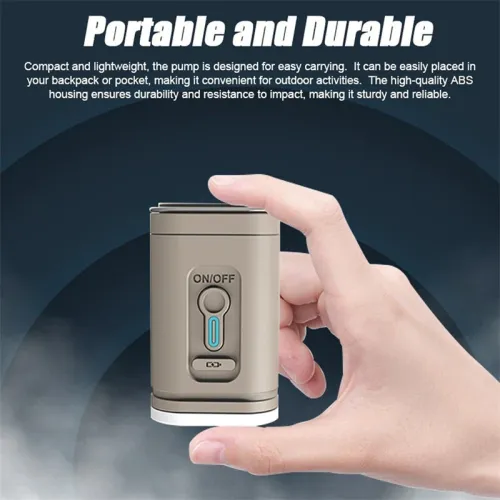 Cordless Air Pump Portable Electric Air Compressor Inflation & Deflation Pump with 5 Nozzles LELight for Inflation Pool AirMattress Airbed Swimming Rings