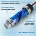 1/4 Inch 6.35mm Shank Nano Blue Coated Carbide Compression Flush Trim Router Bit Top and Bottom Bearing 1/2" Cutting Diameter for Woodworking Trimming and Slotting