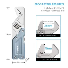 NexTool W2 8 In 1 Multi Tool Foloding Light Wrench Pliers Multi-functional Spanner Screwdriver Outdoor Camping EDHand Tool