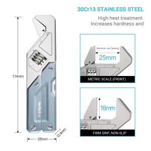 NexTool W2 8 In 1 Multi Tool Foloding Light Wrench Pliers Multi-functional Spanner Screwdriver Outdoor Camping EDHand Tool