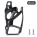 WESBIKING Curved Bike Bottle Holder Tough Stable Lightweight Fashion Bicycle Watter Cage for MTB Road Road Bike-Black