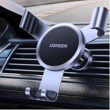 Ugreen LP493 Car Air Vent Gravity Mount Stand with Universal Rotary Ball Aluminum Alloy Clamp Support for 4.7-7.2 inch Mobile Phones
