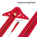 Adjustable Multi-angle T-square Woodworking Scriber Marking Line Ruler Precision Line Drawing aid Ruler with Angle Adjustment Scale