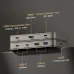 Hagibis BD246A USB4 Docking Station 7-in-1 USB Hubs Splitter Adapter with 10Gbps USB-A*2 / 10Gbps USB-C*2 / PD100W / 8K60Hz HD / 20Gbps DP1.4 for PC Laptop Computer