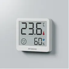 2PCS Duka Atuman THmini Electronic Temperature and Humidity Meter High Precision Vertical Infant Room Thermometer Digital Meter for Home