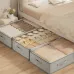 4PCS Large Capacity Under Bed Storage Bags Containers Space Saving Clothes Blanket Organizer Foldable Underbed Storages Bins
