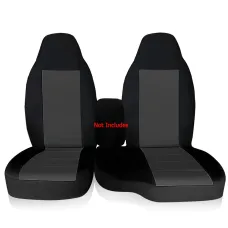 2pc Front Car Seat Covers Center For Ford Ranger 60/40 HIGH BACK 2004-2012