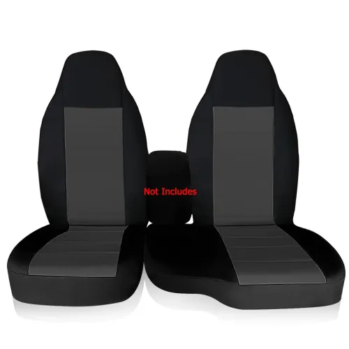 2pc Front Car Seat Covers Center For Ford Ranger 60/40 HIGH BACK 2004-2012