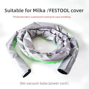 3.5m Dust Extractor Hose Sleeve Fits For Mirka Festool Vacuum Hose Cover Grey and Green Color Only Sleeve