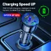 75W 5-Port USB PD Car Charger Adapter 3USB-A+2USB-C PD QC3.0 Fast Charging for iPhone 15 15 Plus 15Pro 15Pro Max for Huawei Mate60 Pro for Samsung Galaxy Z Flip4 for Xiaomi 13pro