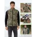 Auxo Heated Outdoors Vest for Men with 10000mAh Power Bank Included, 7 Heating Zones, Lightweight Camo Electric Heated Vest