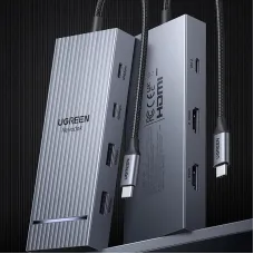 UGREEN CM8880 7-in-1 Type-C Docking Station with 4K60Hz 2HD / 10Gbps USB-A&C Ports PD100W USB HUB for PC Laptop Computer TV