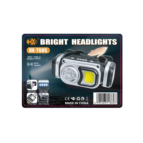 BIKIGHMini Powerful COB /LESensor Headlamp Portable Rechargeable Built in 18650 Battery Camping Head Light Fishing Head Torch Head Flashlight