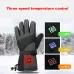 TENGOO 1 Pair Uniex Electric Heated Gloves Phone Tablet Touchable 7.4V DCharging Waterproof Winter Keep Warm for Outdoor Sports