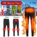 TENGOO HD-02B Heating Underwear Pant Set Fleece Lined Thermal Long Sleeves Trousers Men Women Heated Suit USB Electric Thermal Underwear for Winter