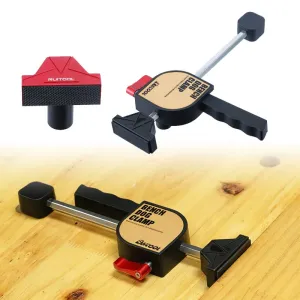 RUITOOL 19mm 20mm MFT Workbench Woodworking Clamps Set with 2 PCS Clamps and 2 PCS Bench Dogs for for 3/4 Inch 19mm Workbench Dog Hole