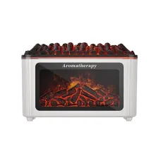 Tevorex USB Desktop Humidifier with Firewood Flame Effect, Aromatherapy Aroma Diffuser for Home, Office