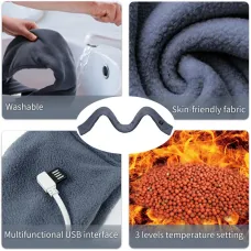 TENGOO Heated Neck Scarf Smart Winter Warmer USB Heating Three Gears with Temperature Adjustable