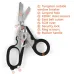 IPRee Foldable Tactical Medical Scissor Emergency Rescue Shear First Aid Kit Scissors Plier Outdoor Survival EDTool Gear