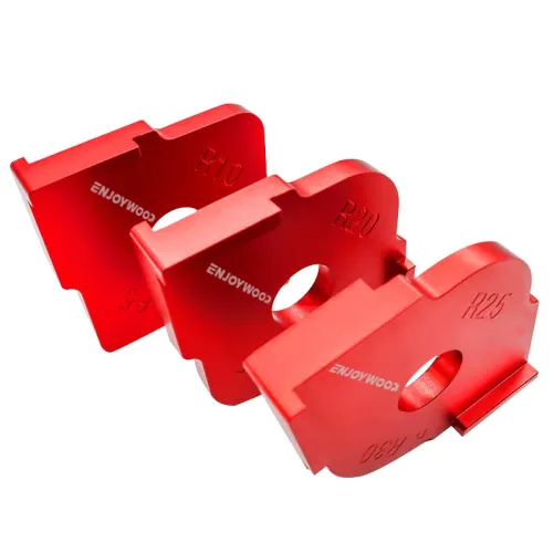 ENJOYWOOD 3PCS Aluminum Router Corner Jig Set R5-R30 6 in 1 Precision Woodworking Corner Templates Enduring and Easy to Use