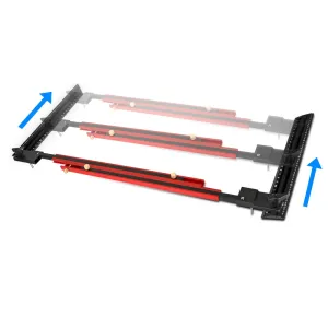 Stair Tread Template Tool Stair Tread Gauge Adjustable Measuring Tool for Stair Measurement Tool and Shelf Project Layout