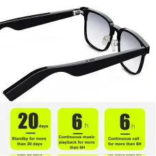 KX31 TWS bluetooth Music Glasses Earphone bluetooth Call HiFi Stereo ACC Audio Anti Blue Light Eyes Protection Waterproof Smart Audio Glasses