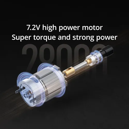 AtuMan EP2 42-in-1 5 Speeds 7.2V Electric Sanding Pen 1100mAh Battery Compact Lightweight with 43PCS Accessory Kit for Polishing Drilling Cutting