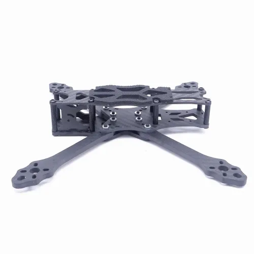STEELE 5 220mm Wheelbase 5mm Arm Thickness Carbon Fiber X Type 5 Inch Freestyle Frame Kit Support Caddx Vista HD System for RC Drone FPV Racing