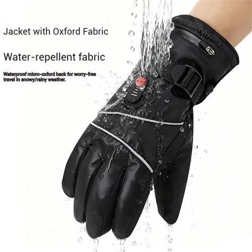 Thermal Gloves Waterproof Electric Heating Gloves Touchscreen Men Women for Ski Cycling for Motorcycle for Sports Hiking