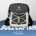BULLCAPTAIN Men Waterproof Oxford Cloth Sports Crossbody Bag Lightweight Multi-Compartment Zipper Single Shoulder Bag