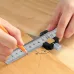 Combination Square Adjustable Steel Ruler Positioning Block 45 or 90 Degree Marking Gauge Line Scriber Fixed Position Measuring Tool