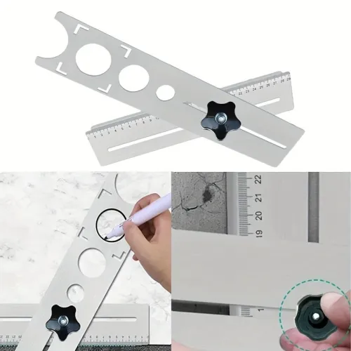 Adjustable hole positioning ruler 360 Degree Drilling Hole ile Marble Glass Ceramic Floor Tools Hole Opener Locator