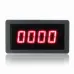 1Set Measuring Gauge 4 Digital Red LED Tachometer RPM Speed Meter 10-9999RPM Hall Proximity Switch Sensor NPN