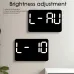 Large Digital LED Wall Alarm Clock With Weekday Display Silent Simple Design High-Definition Table Alarm Clocks Living Room Decoration