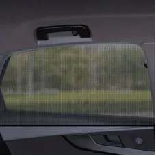 2PCS Car Sun Shade Side Window Curtain Visor Anti-Mosquito Mesh Cover UV Protector Car Curtain Sunshade Net