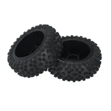 2PCS Wltoys 124010 1/12 RC Car Parts Front/Rear Tires Wheels Rims Vehicles Models Spare Accessories 2811/2812/2844/2845