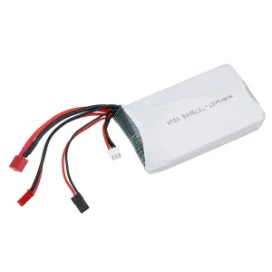 7.4V 5500mAh 8C 2S Lipo Battery with T/Tamiya/Futaba/JST Connector For LOSI 5IVE-T 1/5 RC Car Remote Control Vehicle Truck