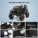 Funtok R0324V 7AH 2 Seater Ride on Truck Safety Electric Car for Kids 4*38W Motors with Parent Remote Control Spring Suspension Slow Start