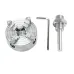 Zinc Alloy Self-Centering Lathe Chuck Set Three-Jaw and Four-Jaw Options High Precision for Mini Metal Lathe Reliable and Wear Resistant